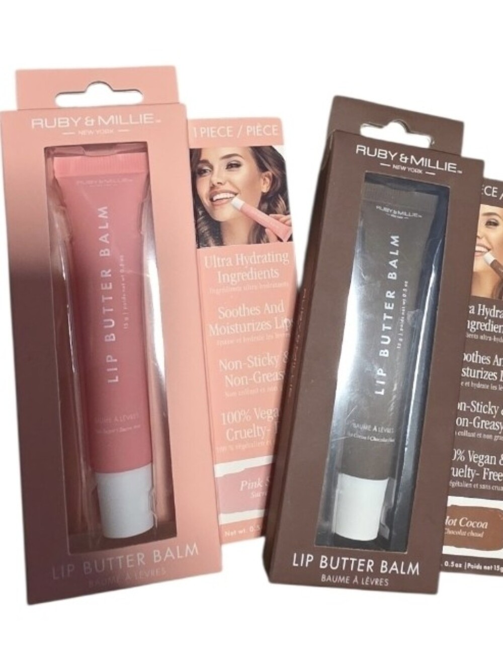 Ruby & Millie Lip Butter Balm Set Of 2 New